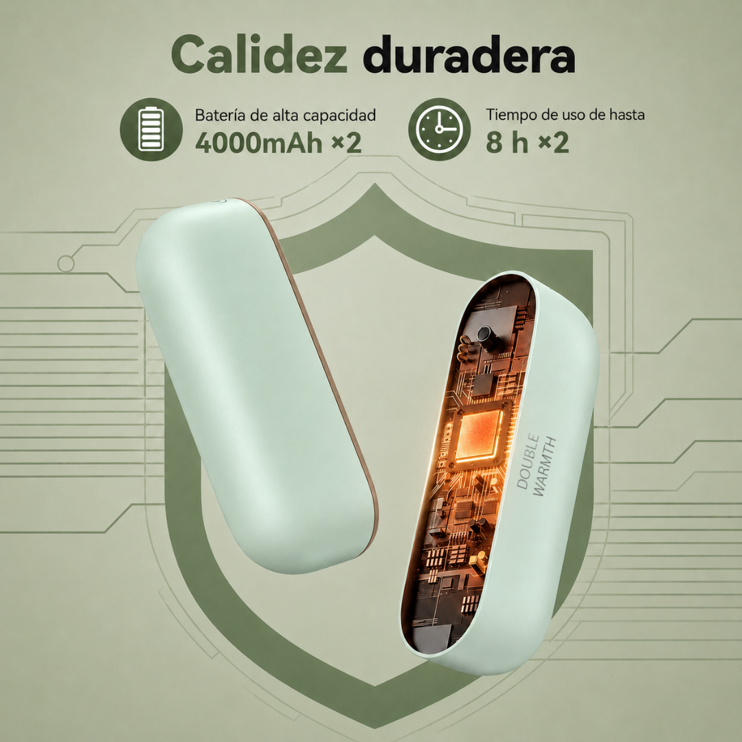Double Warm Calentador de Manos 2 en 1